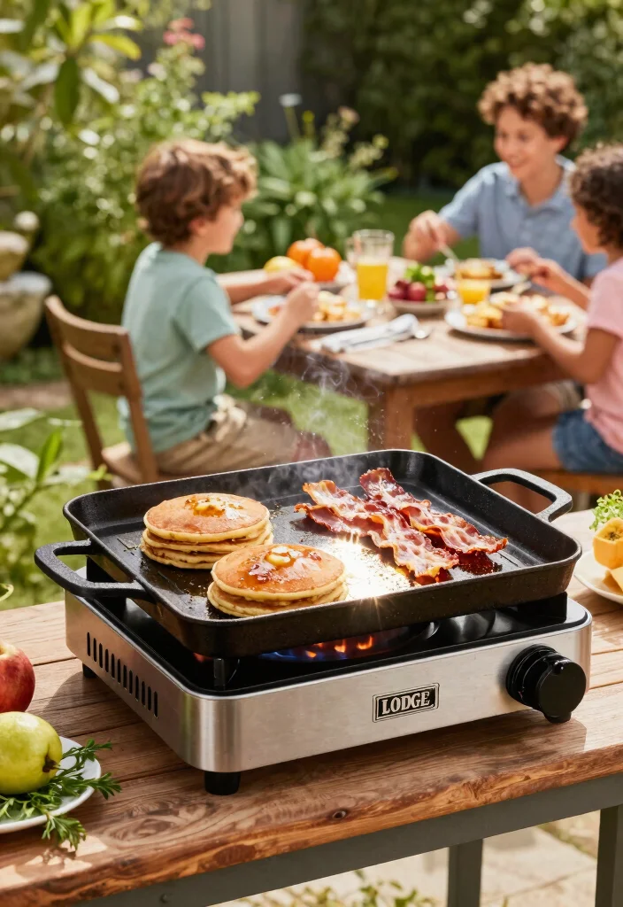 10 Best Cast Iron Griddle for Outdoor Cooking Heavy Duty 1. Lodge Pre Seasoned Cast Iron Griddle 0