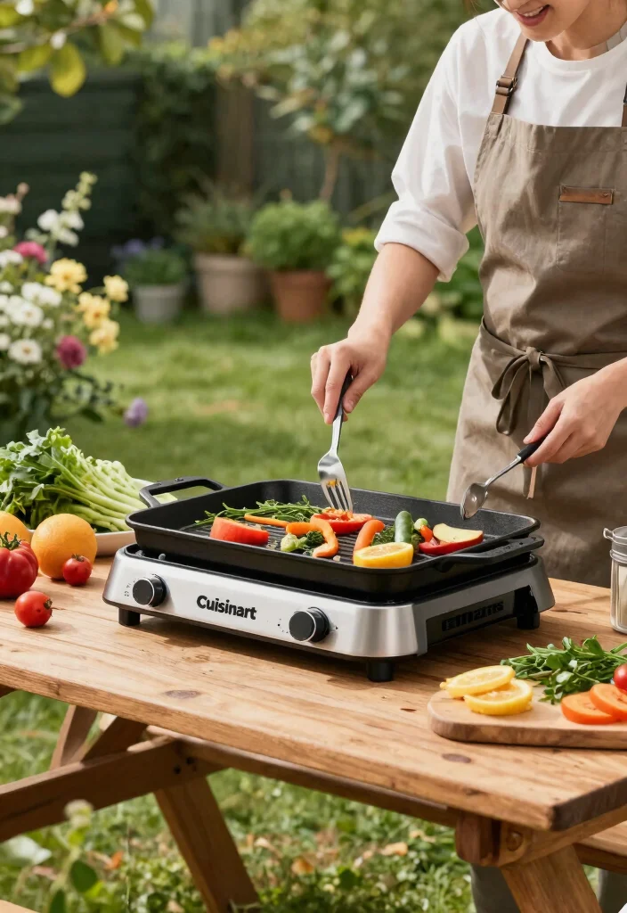 10 Best Cast Iron Griddle for Outdoor Cooking Heavy Duty 3. Cuisinart Cast Iron Griddle Pan 0