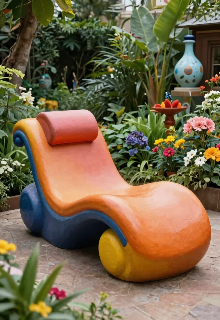 10 Best Chaise Lounge for Patio Sunbathing Resort Style 7. Artistic Sculptural Lounge 0