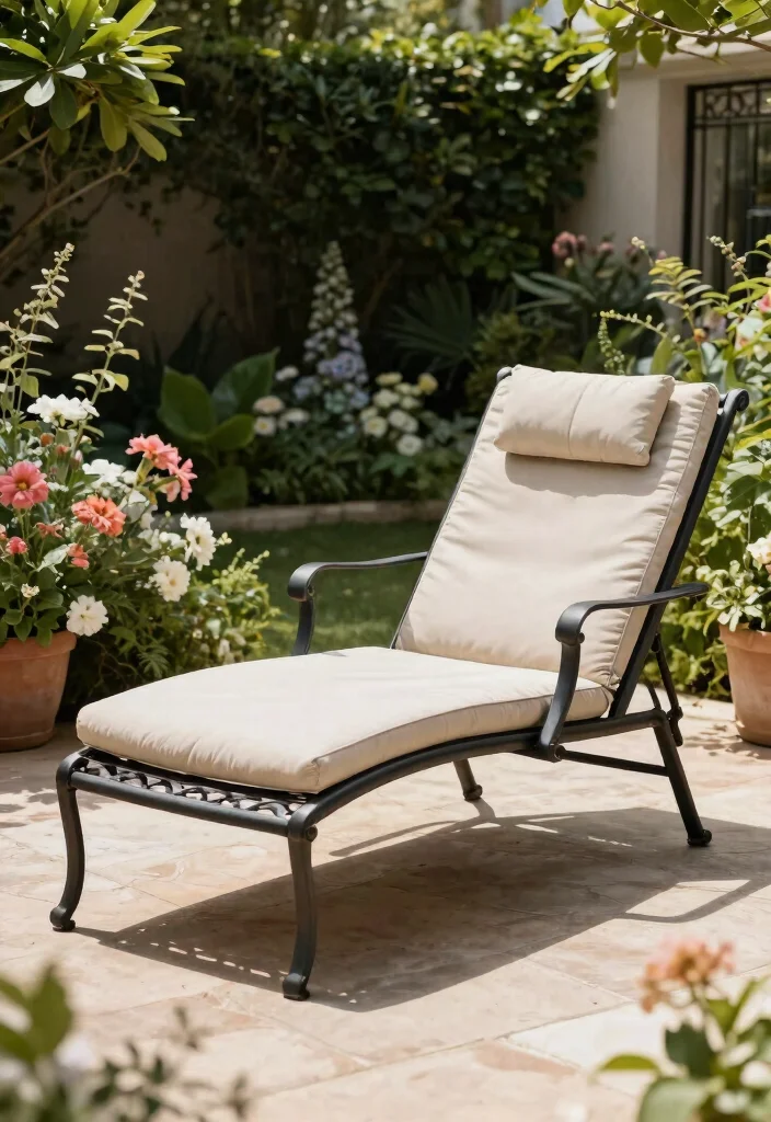 10 Best Chaise Lounge for Patio Sunbathing Resort Style 9. Classic Metal Chaise 0
