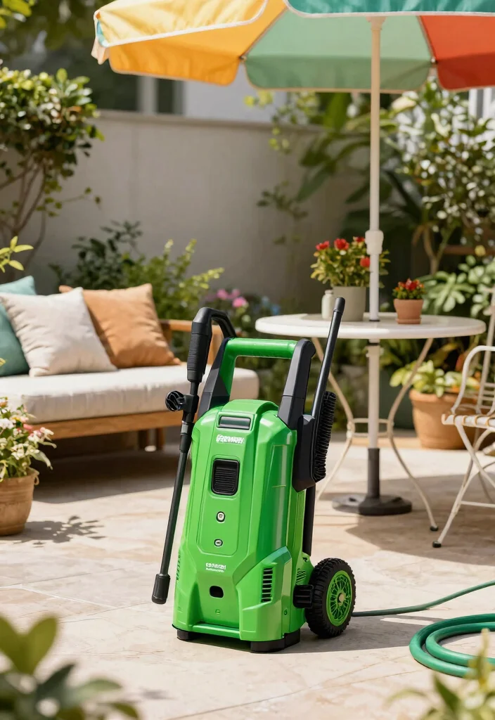 10 Best Electric Pressure Washer Units for Your Garden 2. Greenworks GPW1501 Compact and Powerful 0