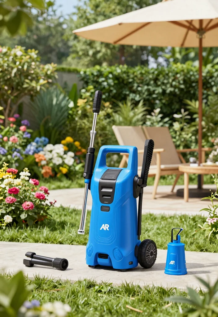10 Best Electric Pressure Washer Units for Your Garden 5. AR Blue Clean AR383 The All Rounder 0