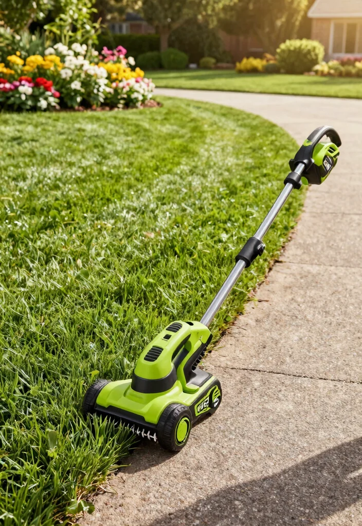 10 Best Lawn Edger Models for Clean Walkways 7. Ryobi 18V One Cordless Edger 0