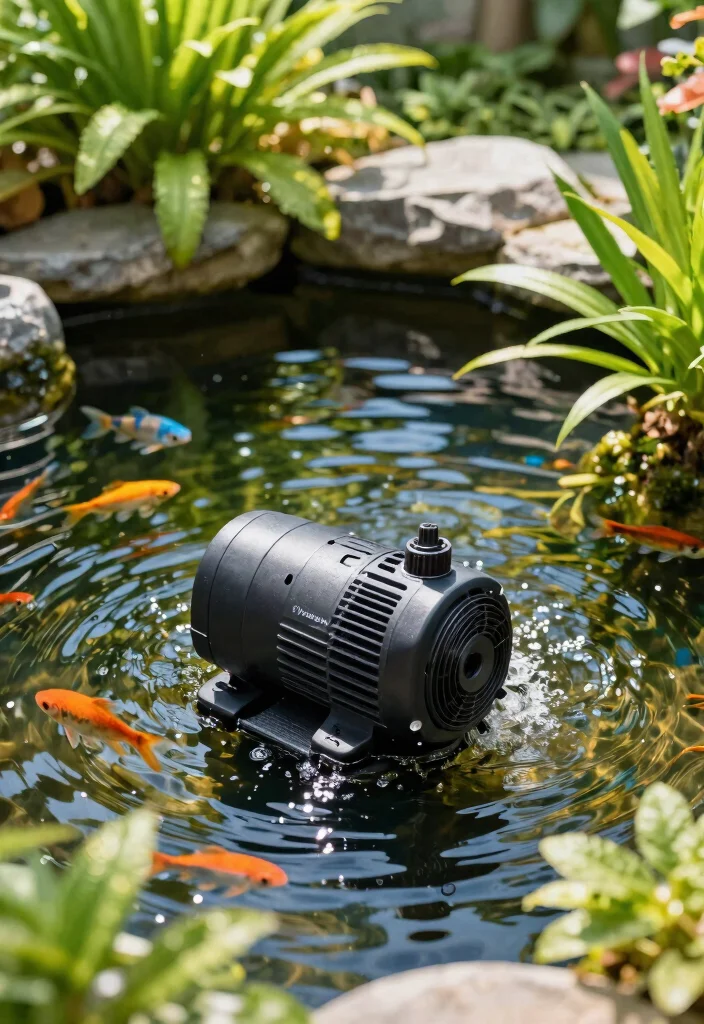 10 Best Pond Pumps for Fish Safety and Flow 8. VIVOSUN 450GPH Submersible Pump 0