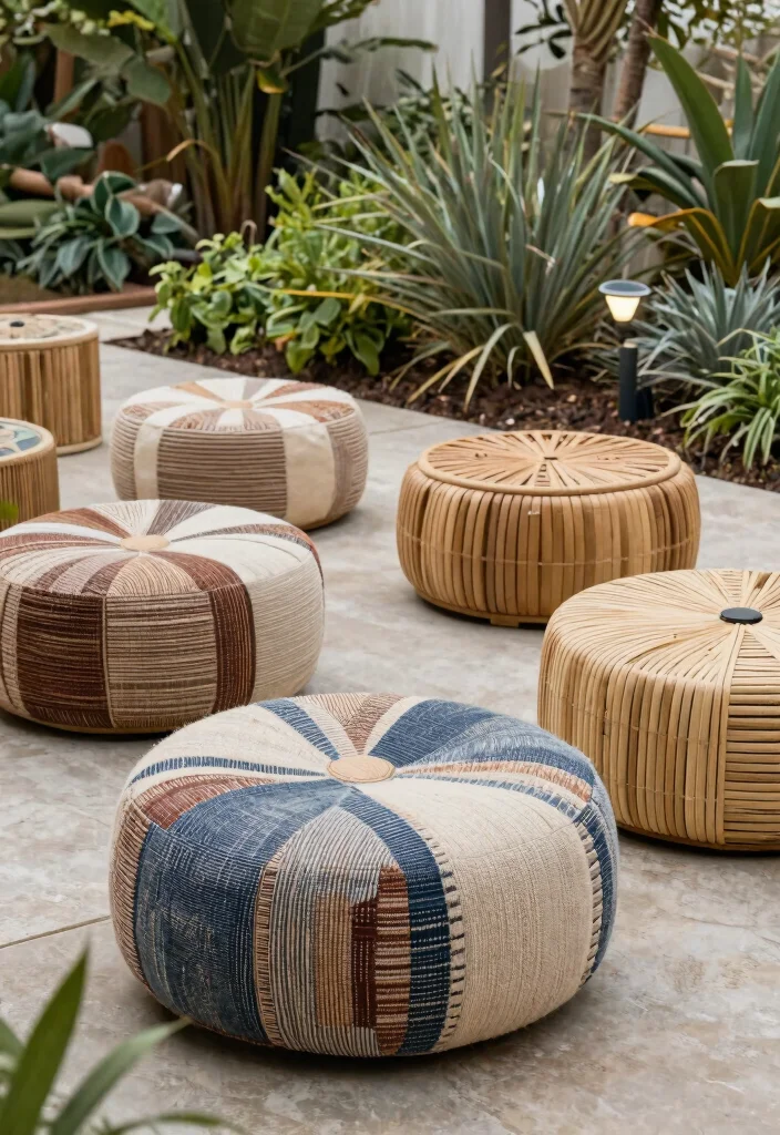 11 Chic Outdoor Ottoman Ideas Rest Your Feet 10. Eco Friendly Options 0