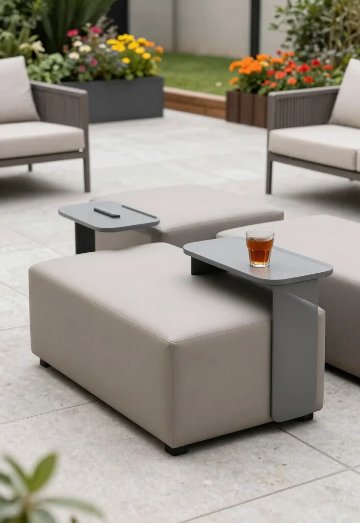 11 Chic Outdoor Ottoman Ideas Rest Your Feet 6. Multifunctional Marvels 0