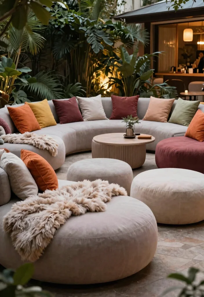11 Chic Outdoor Ottoman Ideas Rest Your Feet 7. Cozy and Comfy 0