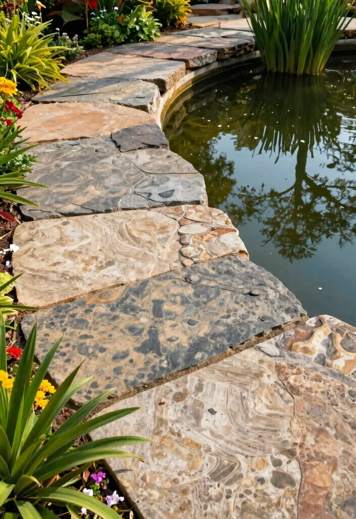 11 Clever Pond Filter Cover Ideas to Hide Equipment 1. Use Decorative Stone Slabs 0