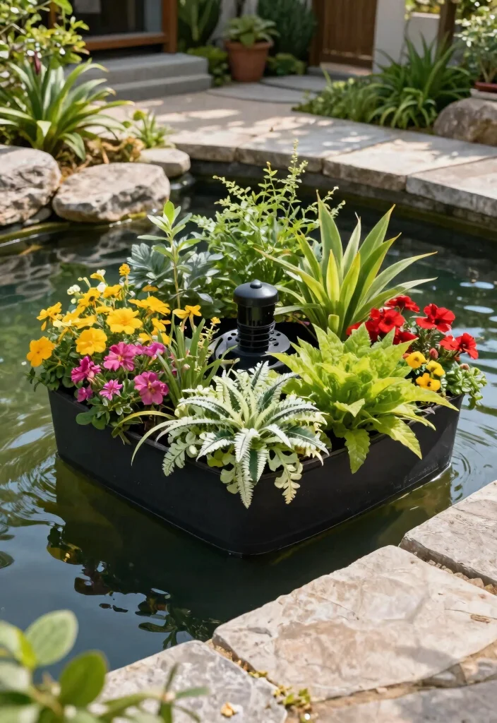 11 Clever Pond Pump Cover Ideas to Blend In 3. Plant Integrated Cover 0