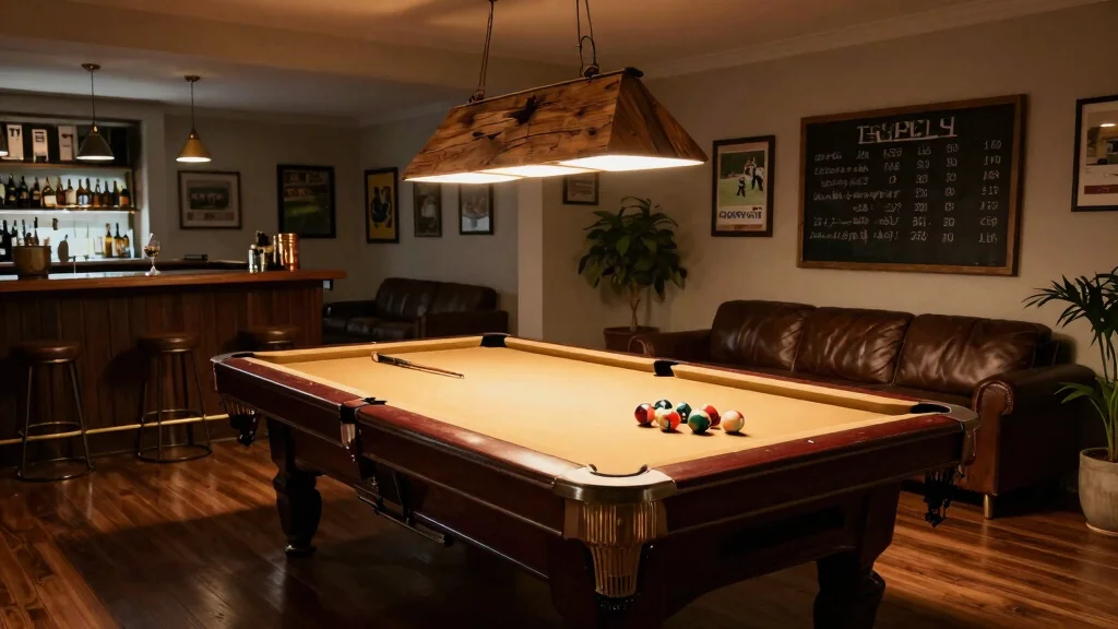 11 Cool DIY Pool Table Light Ideas for the Man Cave