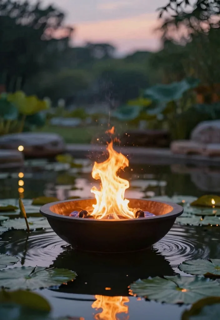 11 Cozy DIY Table Top Fire Bowl Ideas Cheap Easy 11. Floating Fire Bowl 0