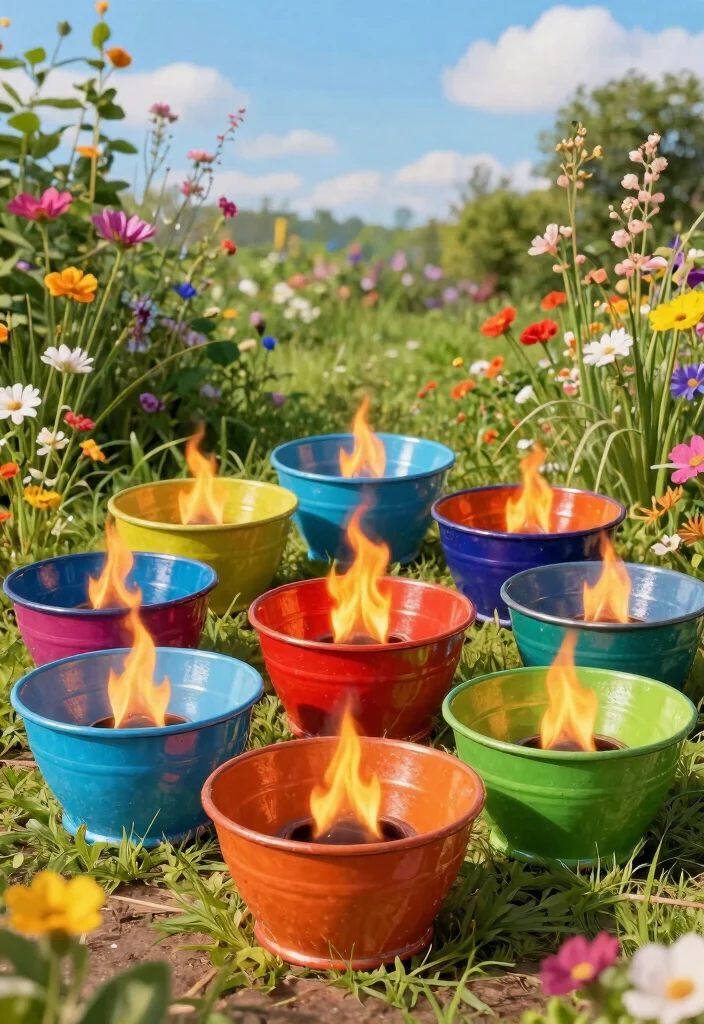 11 Cozy DIY Table Top Fire Bowl Ideas Cheap Easy 6. Recycled Metal Can Fire Bowl 0