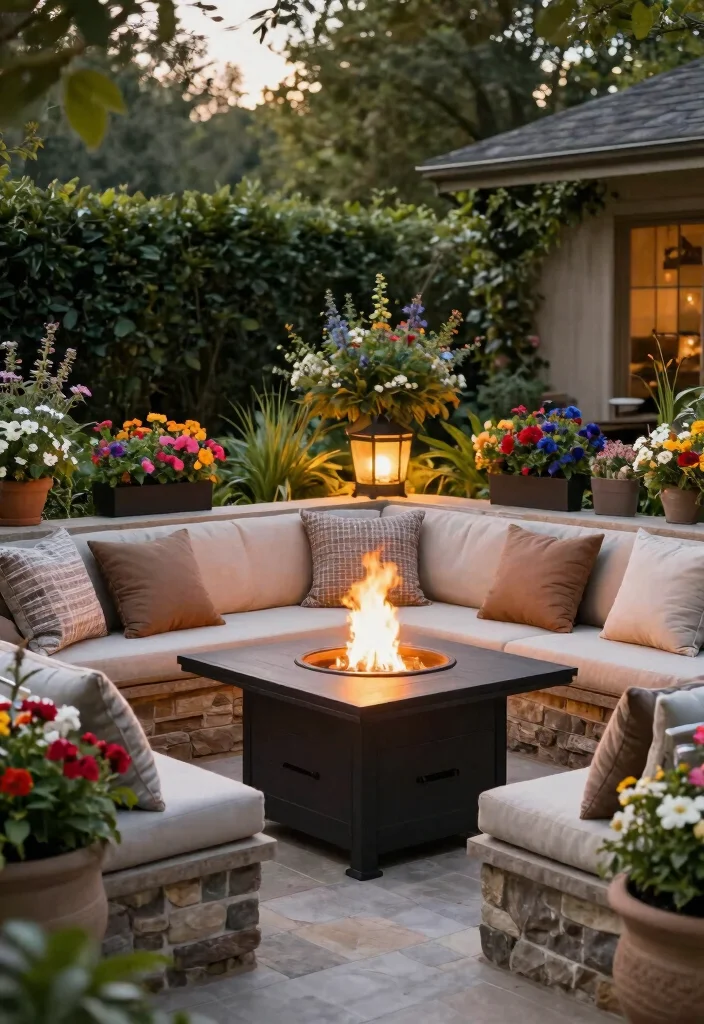 11 Cute Propane Table Top Fire Pit Options for Your Garden Oasis 11. Fire Pits with Built in Seating 0