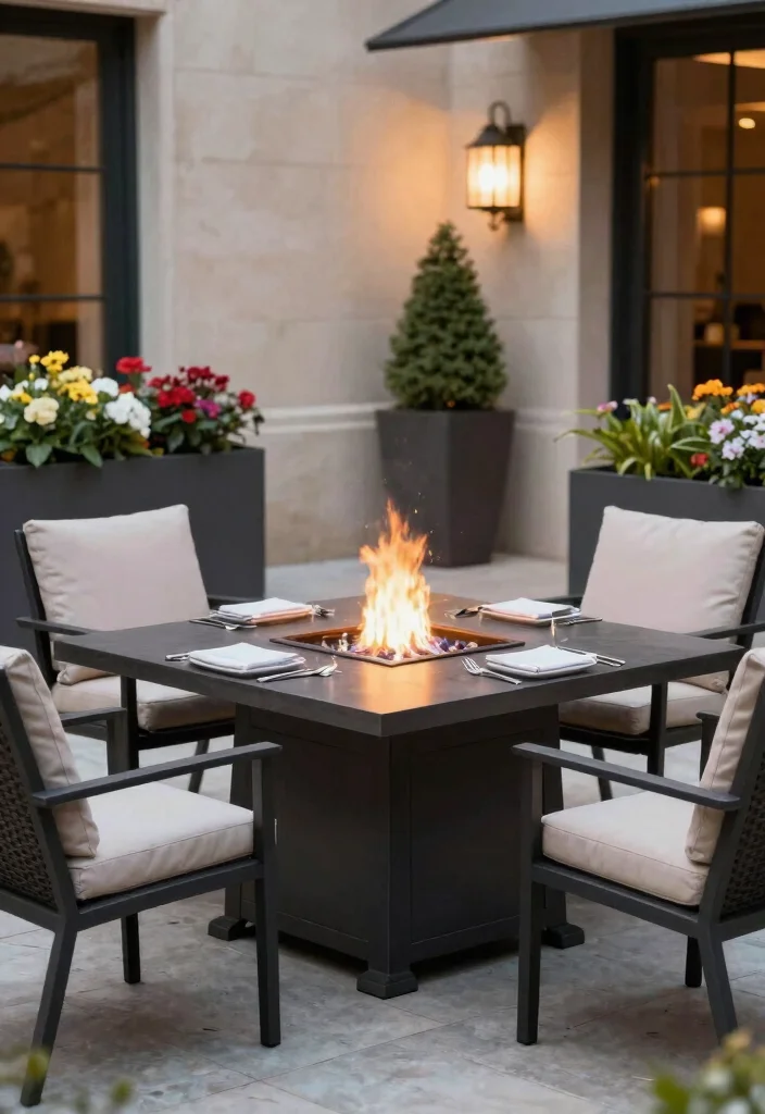 11 Cute Propane Table Top Fire Pit Options for Your Garden Oasis 6. Fire Pits with Tables 0