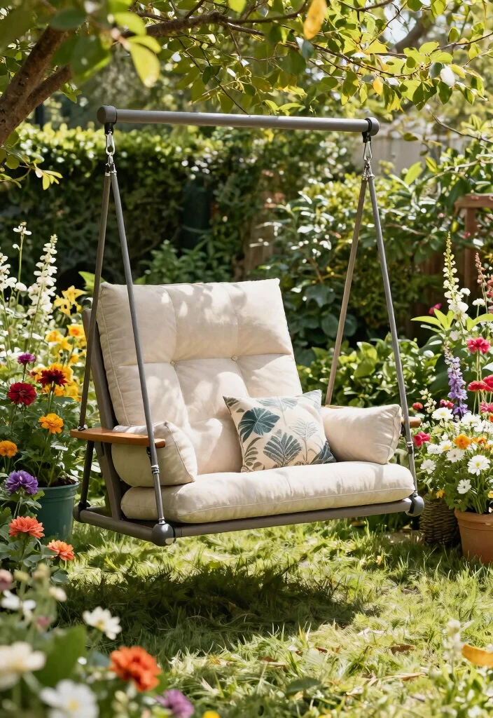 11 Easy DIY Patio Swing Ideas Build It Yourself 8. Convertible Swing Chair 0
