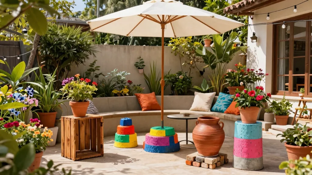 11 Easy Umbrella Base DIY Ideas [Save Money]