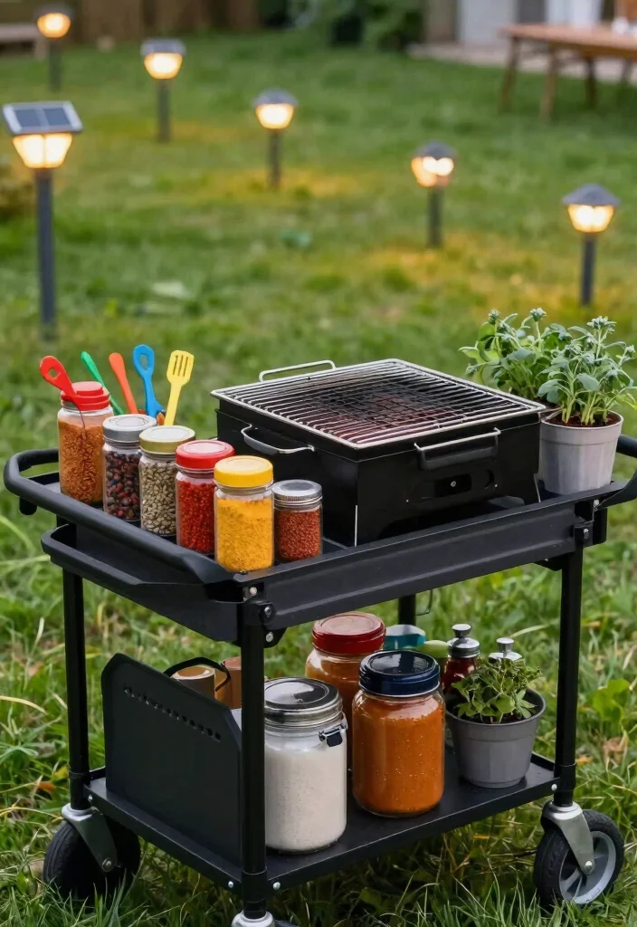 11 Handy Rolling Grill Cart Ideas Move Anywhere 1. Portable Barbecue Haven 0