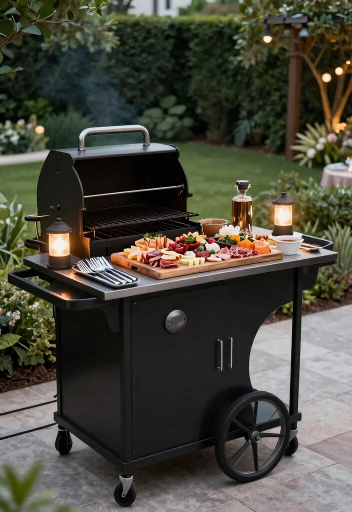 11 Handy Rolling Grill Cart Ideas Move Anywhere 10. Elegant Evening Entertaining 0