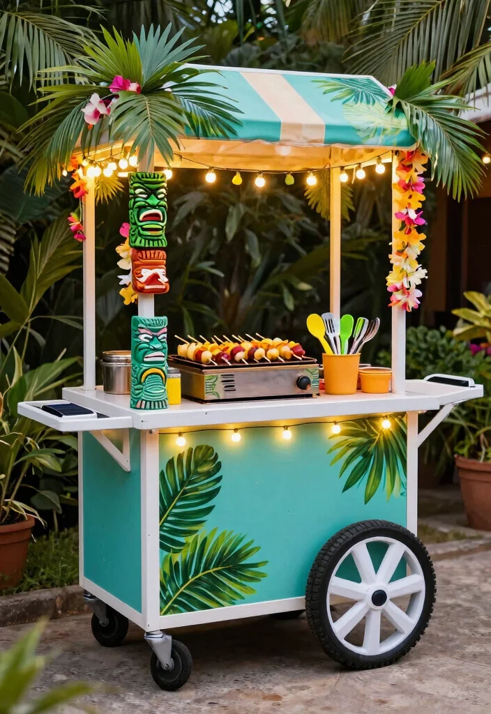 11 Handy Rolling Grill Cart Ideas Move Anywhere 5. Themed BBQ Carts 0