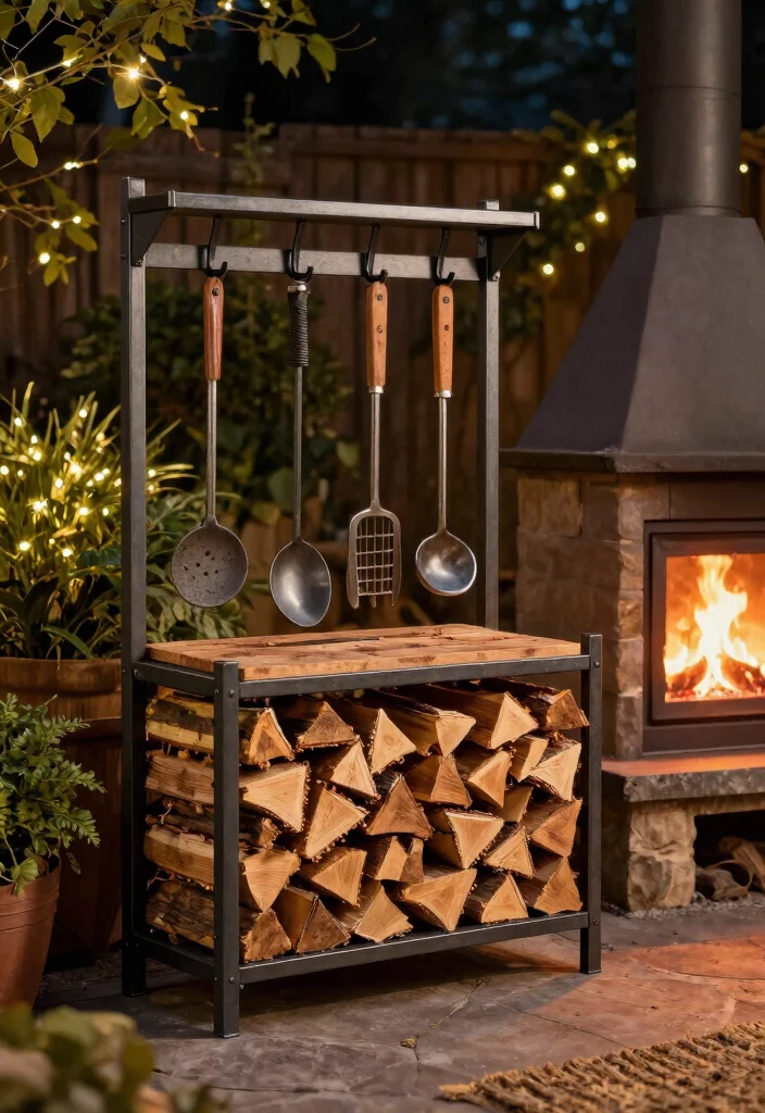 11 Heavy Duty Outdoor Storage Box Ideas Hide Clutter 11. Integrated Firewood and Tool Storage 0