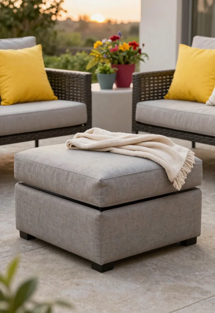 11 Heavy Duty Outdoor Storage Box Ideas Hide Clutter 6. Multi Functional Ottoman Storage 0