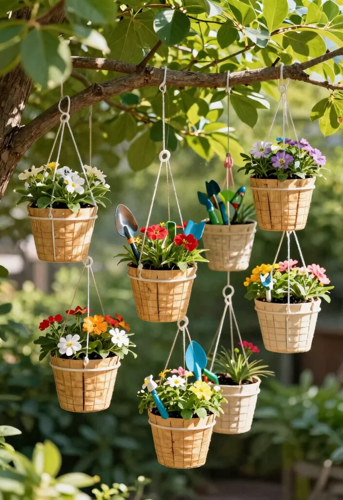 11 Heavy Duty Outdoor Storage Box Ideas Hide Clutter 7. Hanging Garden Storage Baskets 0