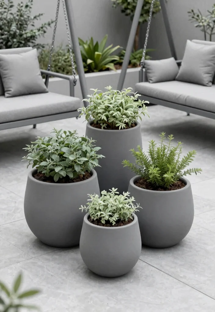11 Lightweight Fiberglass Planter Ideas for a Modern Patio 2 11 Lightweight Fiberglass Planter Ideas for a Modern Patio 2. Monochromatic Scheme 0