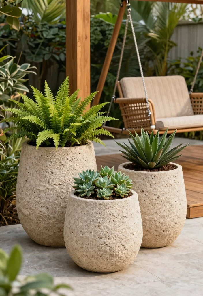 11 Lightweight Fiberglass Planter Ideas for a Modern Patio 3 11 Lightweight Fiberglass Planter Ideas for a Modern Patio 3. Textured Finishes 0