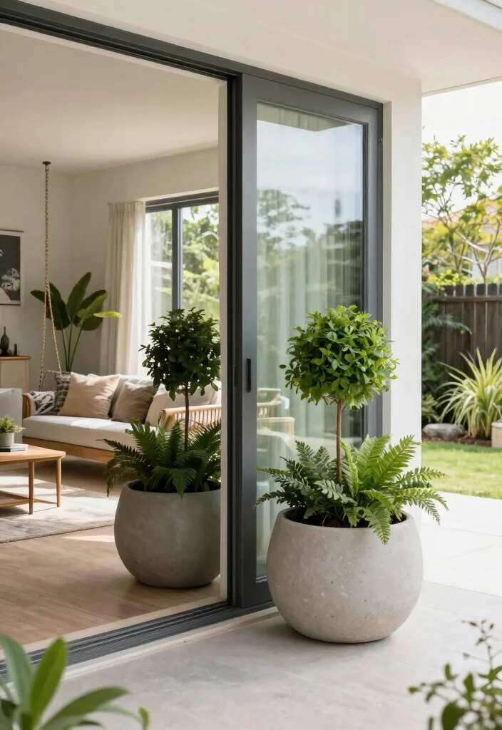 11 Lightweight Fiberglass Planter Ideas for a Modern Patio 8 11 Lightweight Fiberglass Planter Ideas for a Modern Patio 8. Indoor Outdoor Flow 0