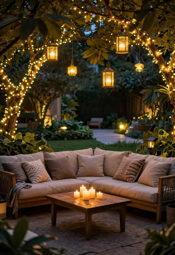 11 Luxury Patio Sectional Decorating Ideas for a Cozy Vibe 9 11 Luxury Patio Sectional Decorating Ideas for a Cozy Vibe 9. Outdoor Lighting Magic 0