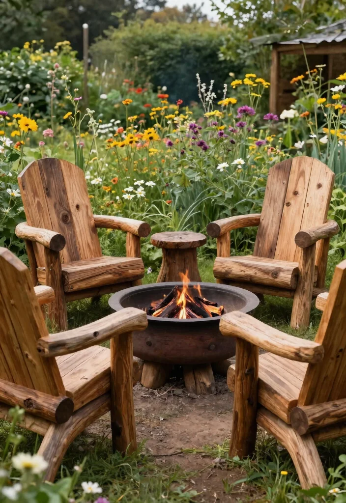 11 Modern Outdoor Armchair Design Ideas Lounge Style 7. Rustic Log Chairs 0