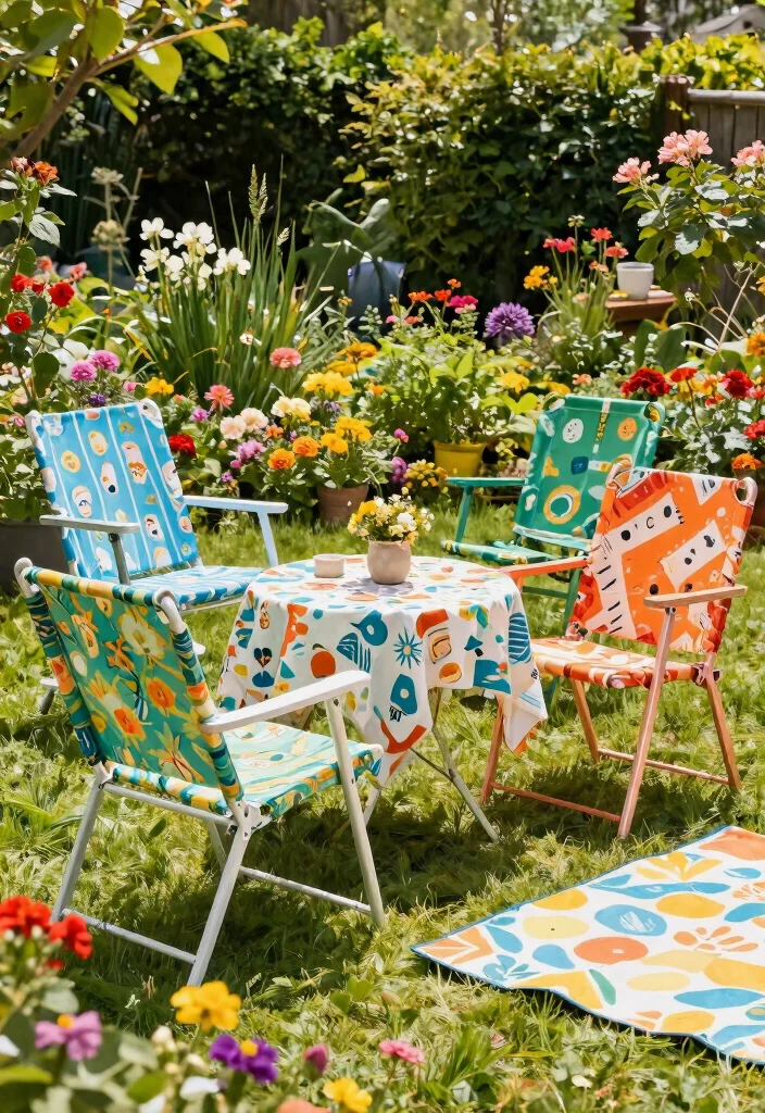 11 Modern Outdoor Armchair Design Ideas Lounge Style 9. Colorful Canvas Chairs 0