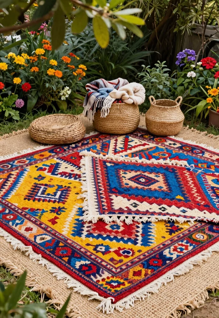 11 Natural Outdoor Jute Rug Patio Ideas Boho Vibe 2. Layered Textures 0