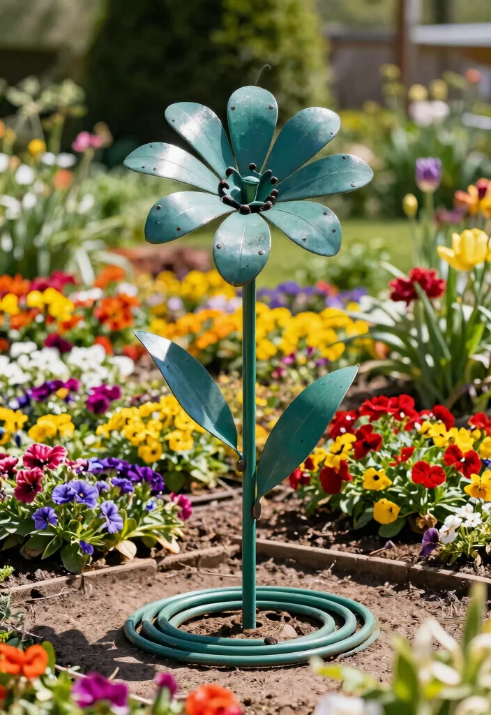 11 Smart Hose Box Ideas to Hide Ugly Pipes DIY 8. Artistic Hose Holder 0