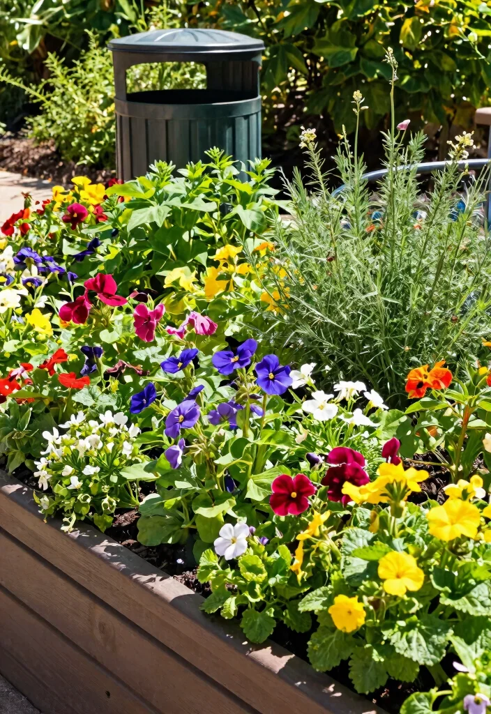 11 Smart Outdoor Trash Can Ideas to Hide the Mess 5. Vertical Garden Planters 0