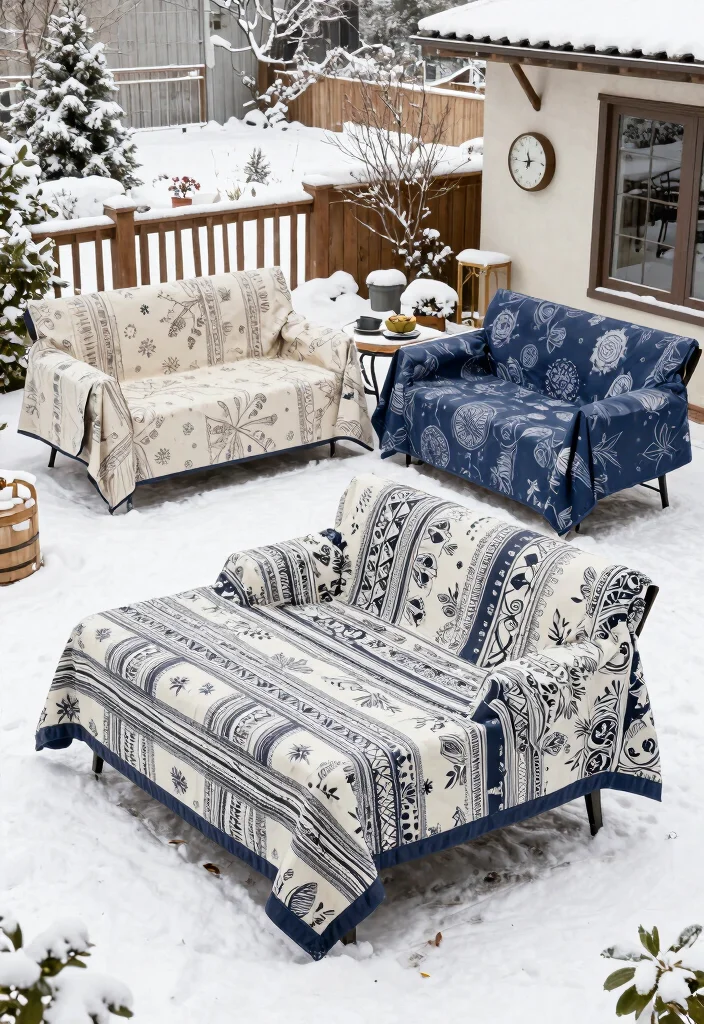 11 Smart Patio Furniture Cover Ideas for Winter Protection 10. Multi functional Covers 0
