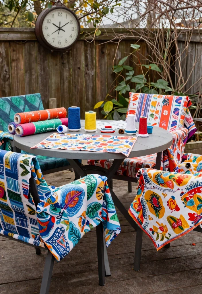 11 Smart Patio Furniture Cover Ideas for Winter Protection 3. DIY Fabric Wraps 0