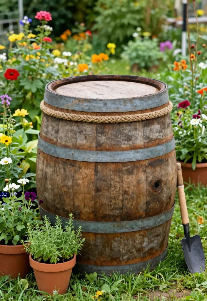 11 Smart Smoker Pellet Storage Ideas Keep Wood Dry 2. Decorative Barrel Storage 0