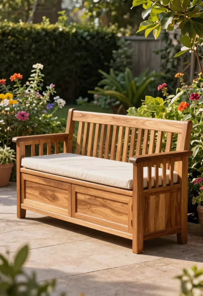 11 Smart Smoker Pellet Storage Ideas Keep Wood Dry 7. Luxury Storage Bench 0