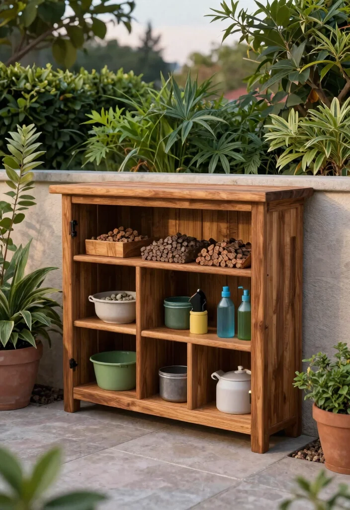 11 Smart Smoker Pellet Storage Ideas Keep Wood Dry 8. Custom Built In Storage 0