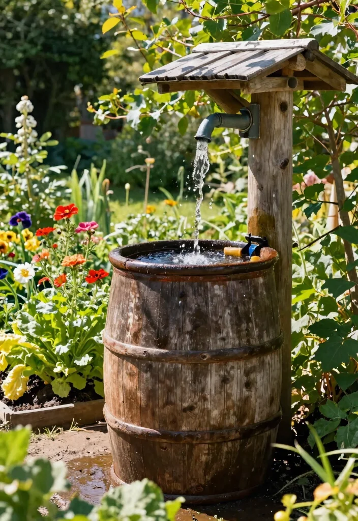 11 Smart Watering Garden Ideas for Drip Irrigation Setup 1. DIY Rainwater Harvesting System 0