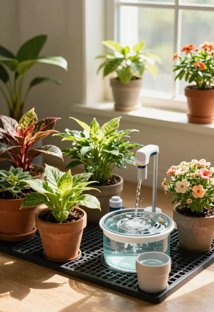 11 Smart Watering Garden Ideas for Drip Irrigation Setup 8. Capillary Mats for Indoor Plants 0