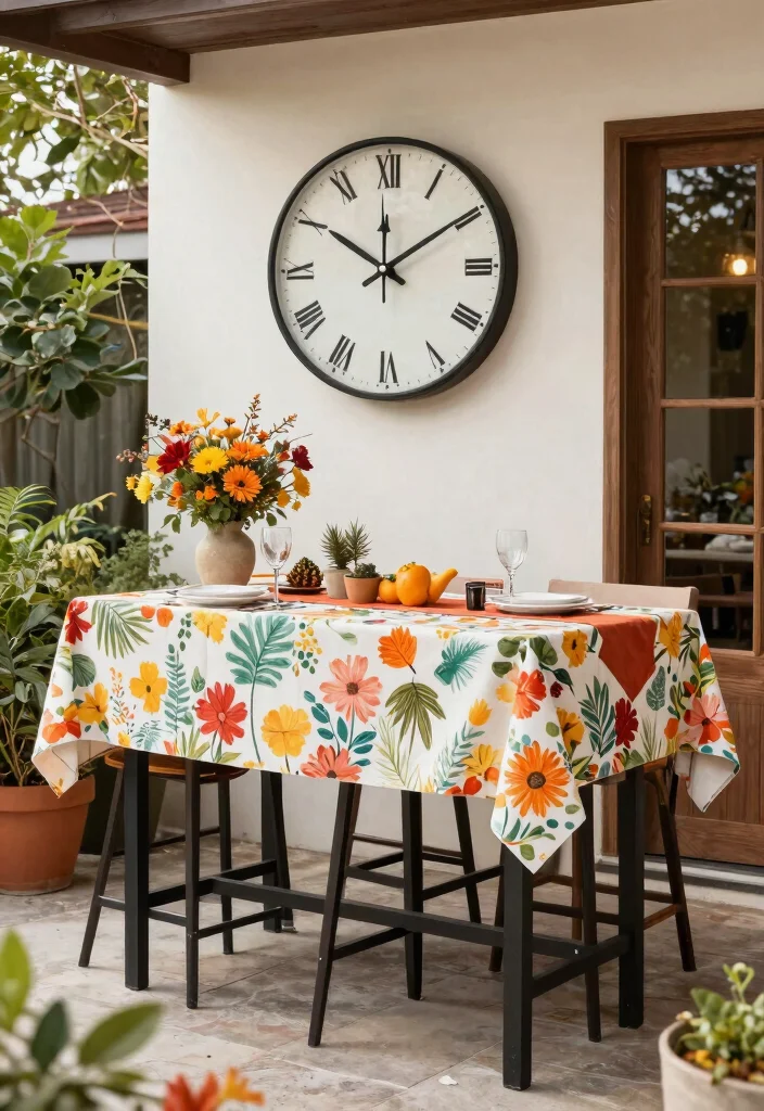 11 Stylish High Top Patio Dining Set Designs 10. Seasonal Decor for Year Round Enjoyment 0