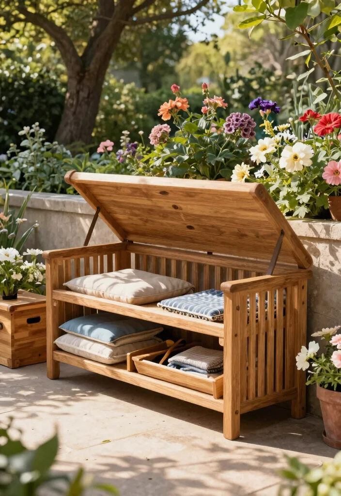 11 Timeless Teak Patio Furniture Ideas Built to Last 10. Teak Outdoor Storage Solutions for Clutter Free Spaces 0