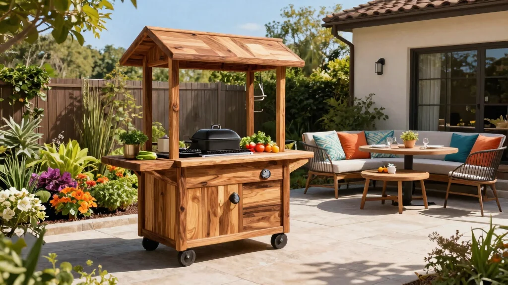 13 Awesome Weber Kettle Grill Cart Ideas [DIY Builds]