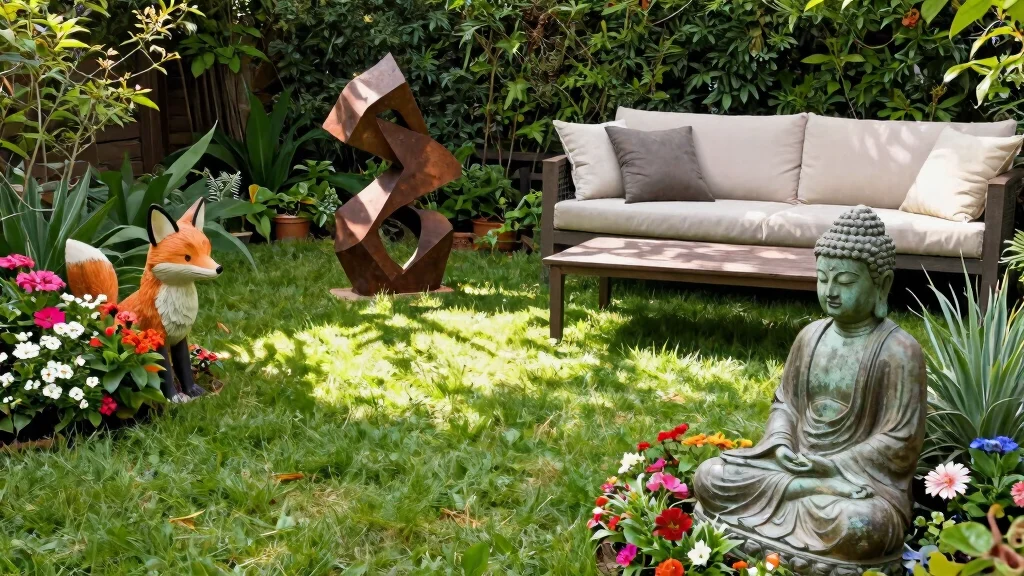 13 Beautiful Outdoor Garden Sculpture Inspiration Photos