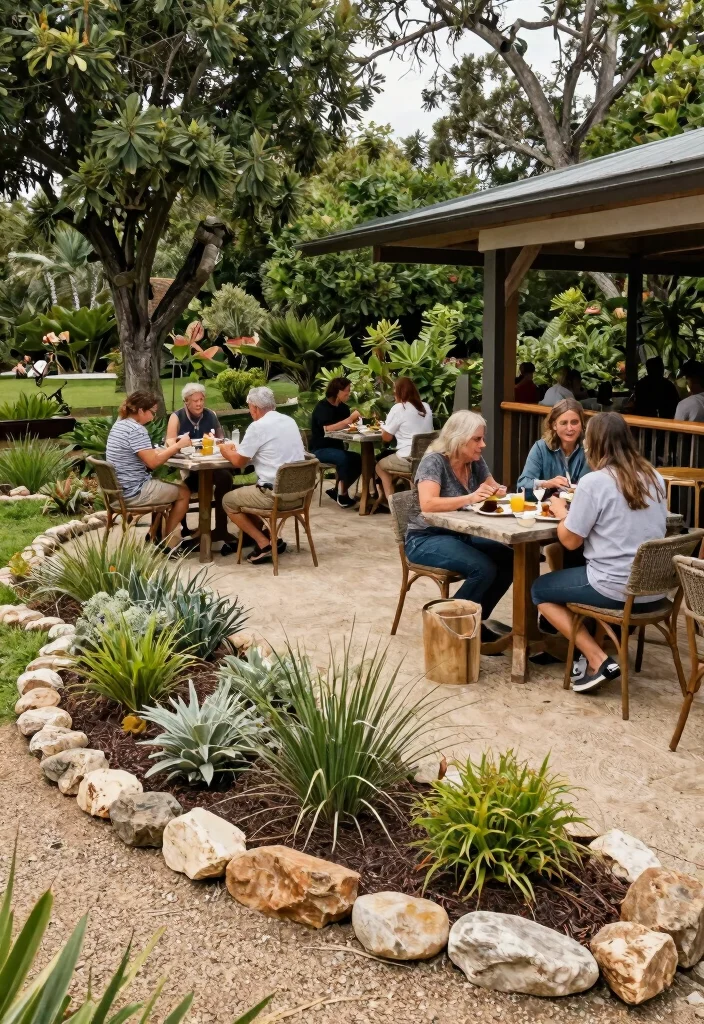 13 Best Landscape Edger Ideas Transforming Outdoor Cafes with Stone and Metal 13. Sustainable Edging with Local Materials 0
