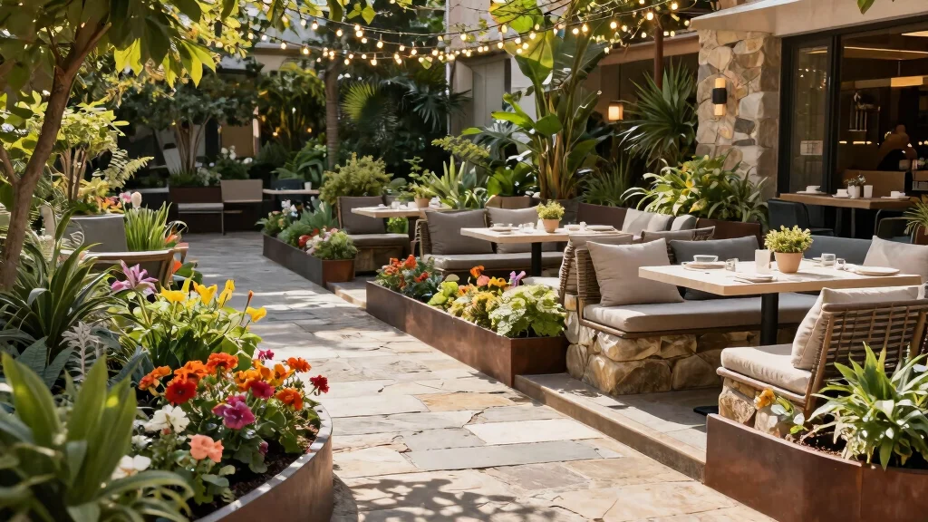 13 Best Landscape Edger Ideas: Transforming Outdoor Cafes with Stone and Metal