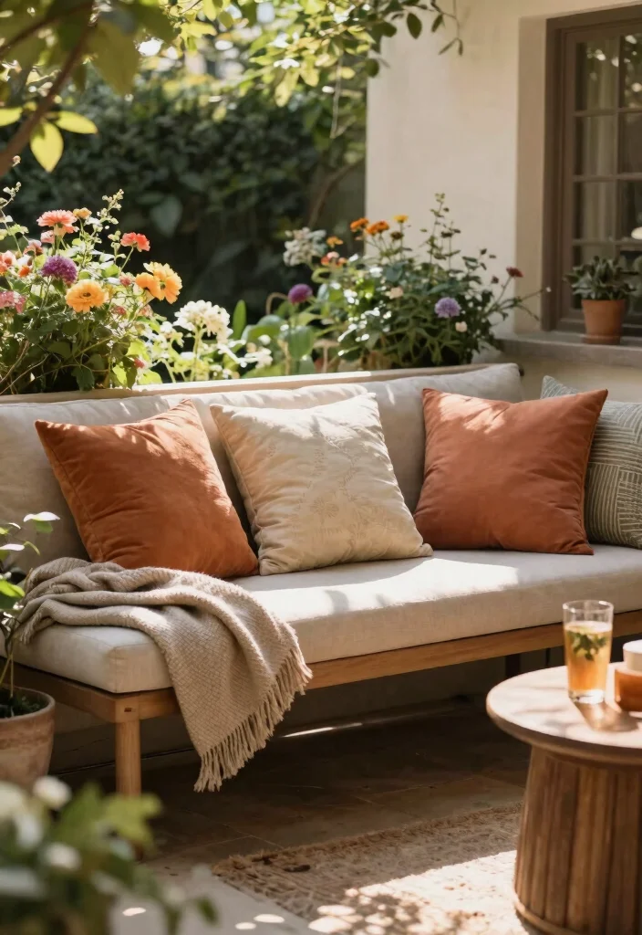 13 Best Patio Bench Ideas for Your Backyard Seating Layouts 10 13 Best Patio Bench Ideas for Your Backyard Seating Layouts 10. Benches with Cushions and Throws 0