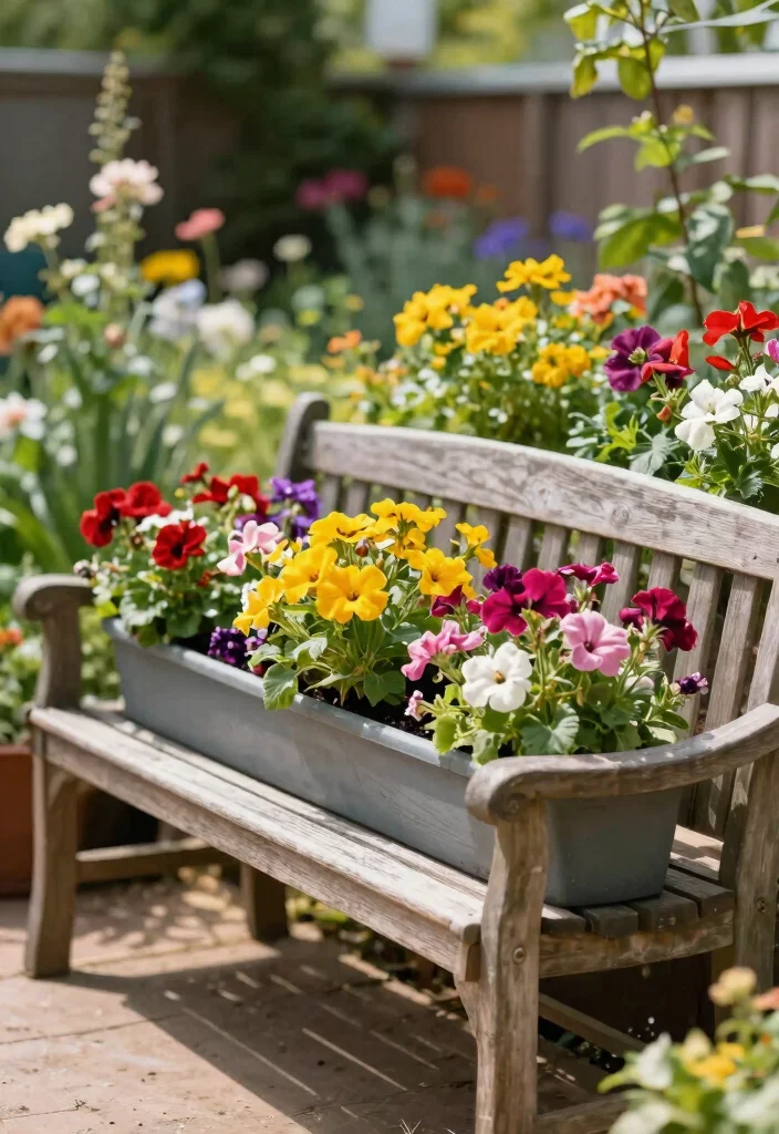 13 Best Patio Bench Ideas for Your Backyard Seating Layouts 13 13 Best Patio Bench Ideas for Your Backyard Seating Layouts 13. Garden Bench with Planter Boxes 0